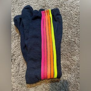 Aviator Nation 5 stripe sweatpants